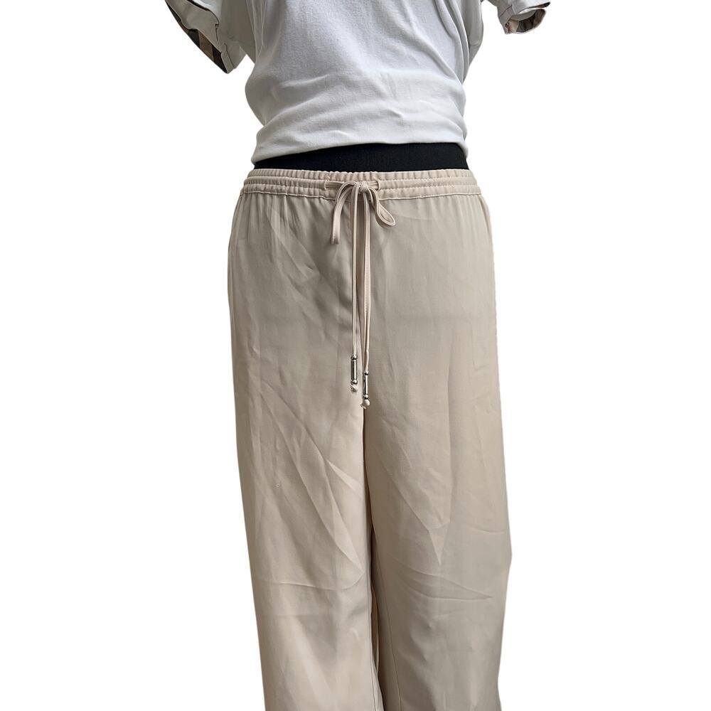 H&M Neutral Wide-Leg Lounge Pants | Minimalist Chic | Size Large - Picture 6 of 12